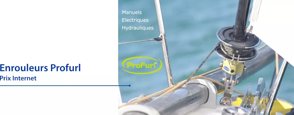 Enrouleurs Profurl manuels, enrouleurs Profurl électriques, enrouleurs Profurl hydrauliques